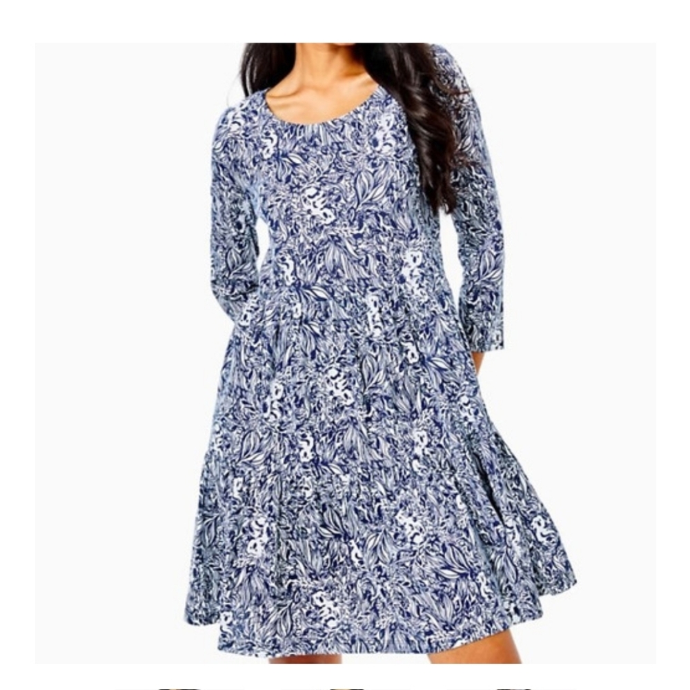 Lilly Pultizer Small Geanna swing Dress koala